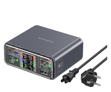 Ładowarka i akumulator 4smarts Stacja ładująca Lucid GaN DIY 360W 5xUSB-C 1xUSB-A